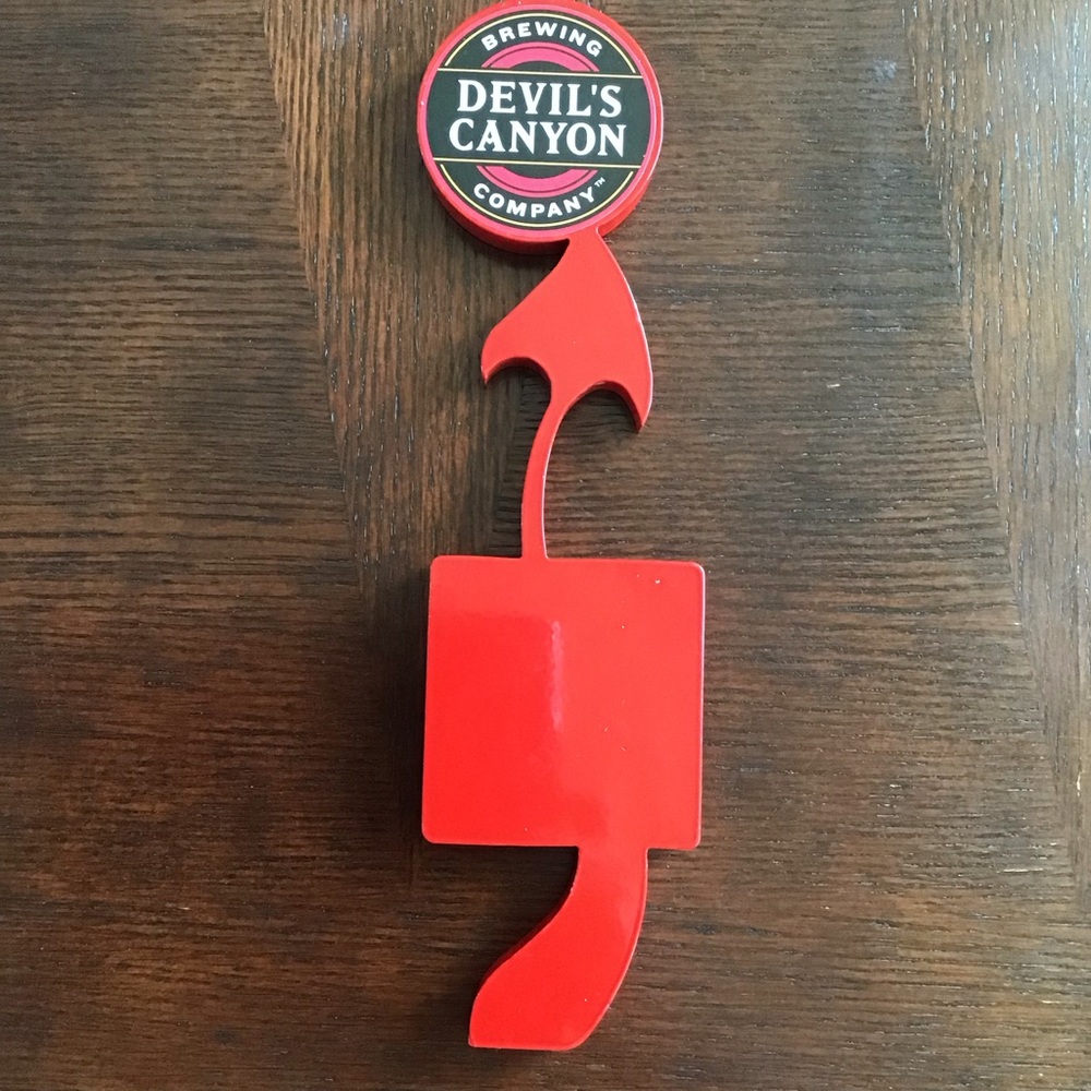 Devil’s Canyon Brewing Company Metal Beer Tap Handle
